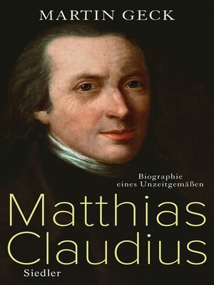 cover image of Matthias Claudius
